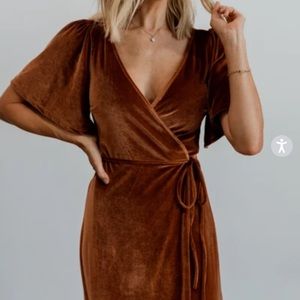 Baltic Born Meghan Wrap Dress in Spice XS